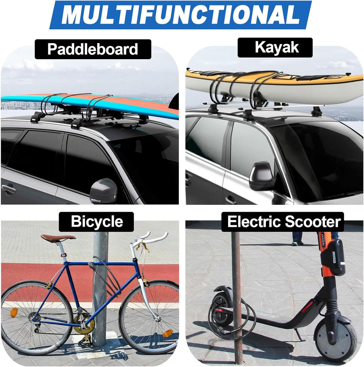 Skiennix Long Cable Lock - Extra Long 5ft to 25ft Bike Lock with Resettable Combination | Ideal for Kayaks, Scooters, and Paddle Boards