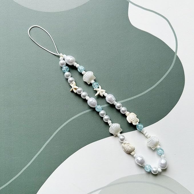 Cute Beaded Camera Wrist Strap for Phone, Digital Camera Charm Lanyard