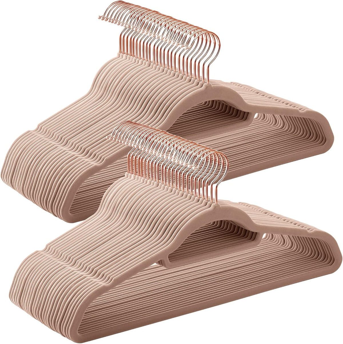 SONGMICS Velvet Hangers, Set of 60, Non-Slip, Space-Saving