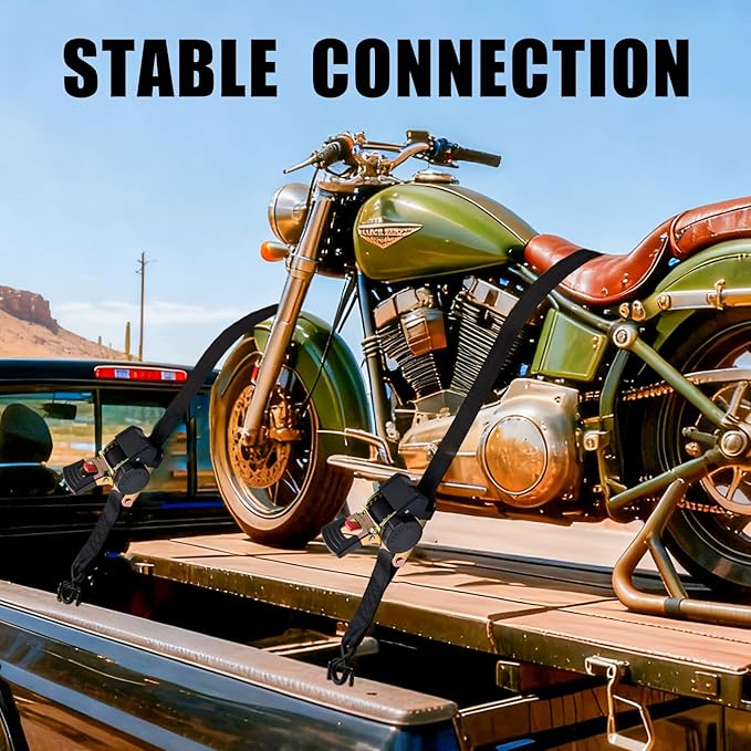 Auto Retractable Ratchet Tie-Down Straps 4500 lbs, 2in × 10ft Self-Retracting Ratchet Straps with Dampers, Heavy Duty S-Hooks, Auto Retract Strap System for Cargo, Trucks, Trailers, Blcak, 2 Pack