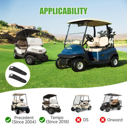 10L0L Front Canopy Support Cover Compatible with Club Car Precedent (2004+) Tempo (2018+) Passenger & Driver, Replacement Parts 102400002, 102400102
