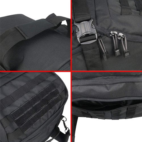 Greencity Travel Duffel Bag - Waterproof Weekend Overnight Bag for Men & Women | 30L, 45L, 85L - Black