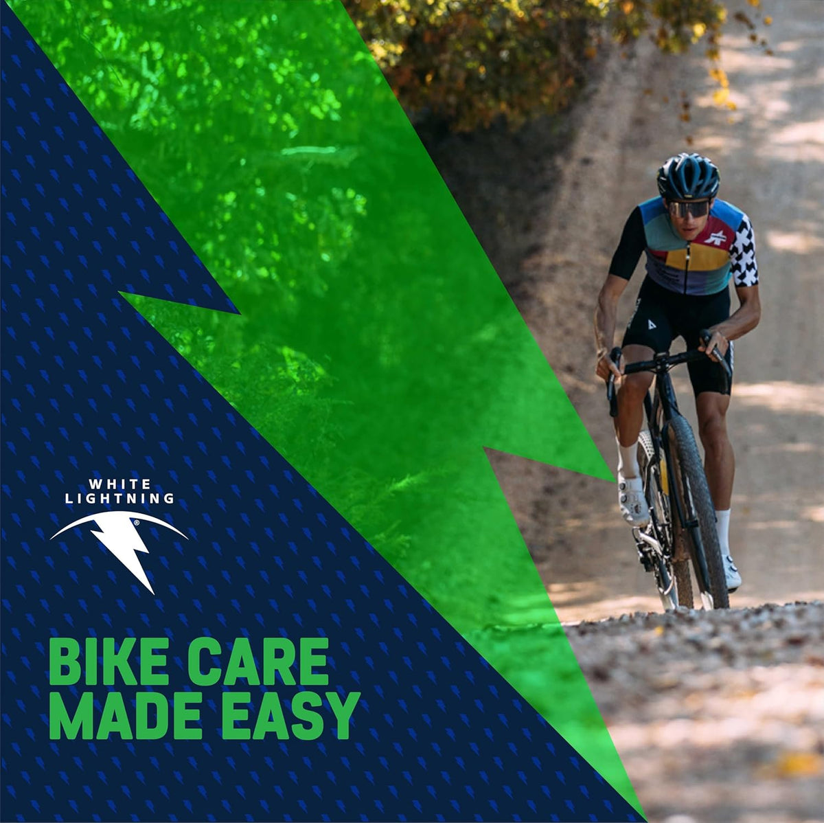 White Lightning Epic Ride Bike Chain Lube - Long-Lasting Lubrication for Wet & Dry Conditions, 2 oz