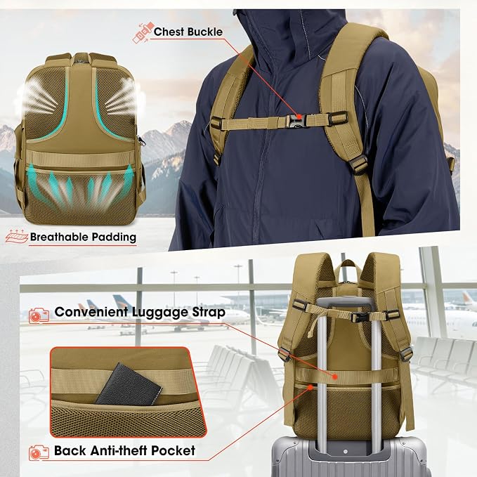 RAINSMORE Camera Bag Backpack for DSLR/SLR/Mirrorless Camera Bags for