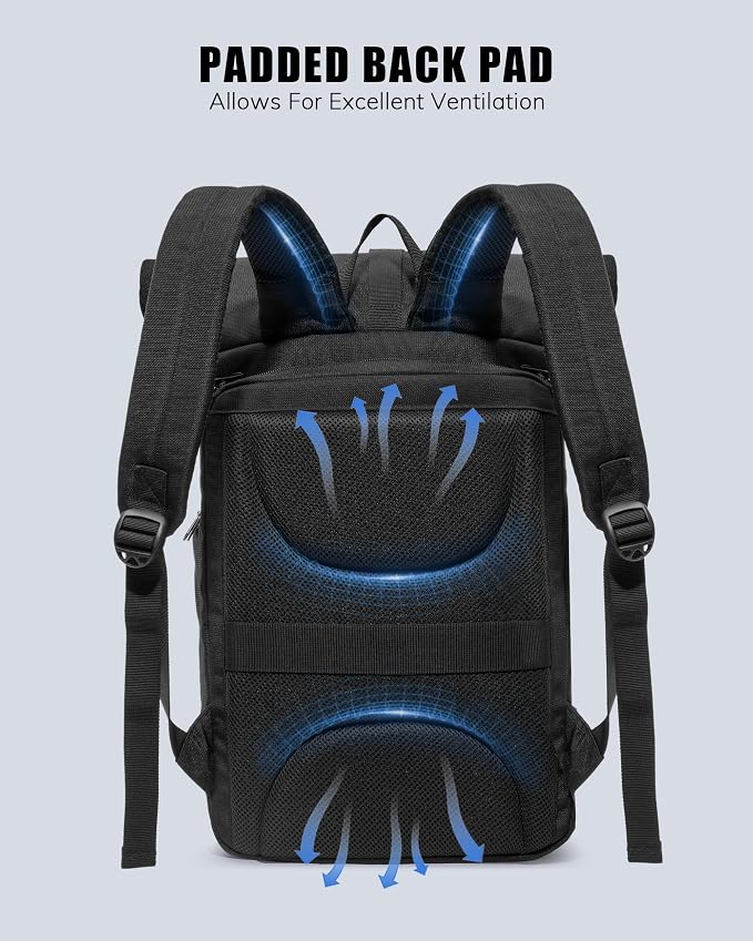 Smasrob Camera Backpack with Padded Laptop Sleeve and Tripod Holder, Camera Bags