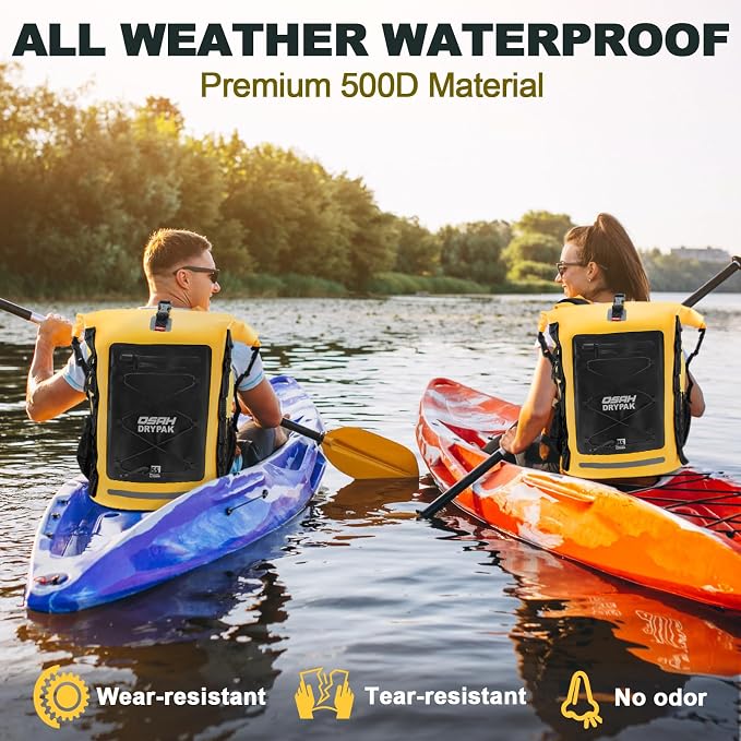 OSAH DRYPAK Waterproof Backpack Dry Bag 25L/35L/55L/85L – Heavy Duty Roll-Top