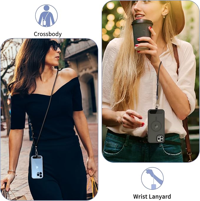 CACOE Cell Phone Lanyard 2 Pcs-1 Pcs Adjustable Neck Strap, Universal Crossbody