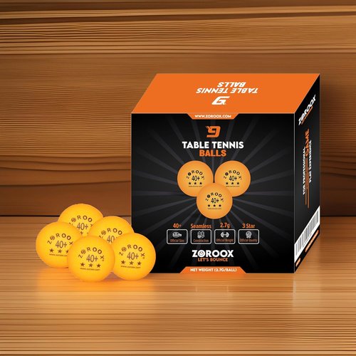 High-Performance 3-Star Table Tennis Balls - 40+ ABS Competition Grade | Pack of 9, 18, 36, or 72 | Orange or White