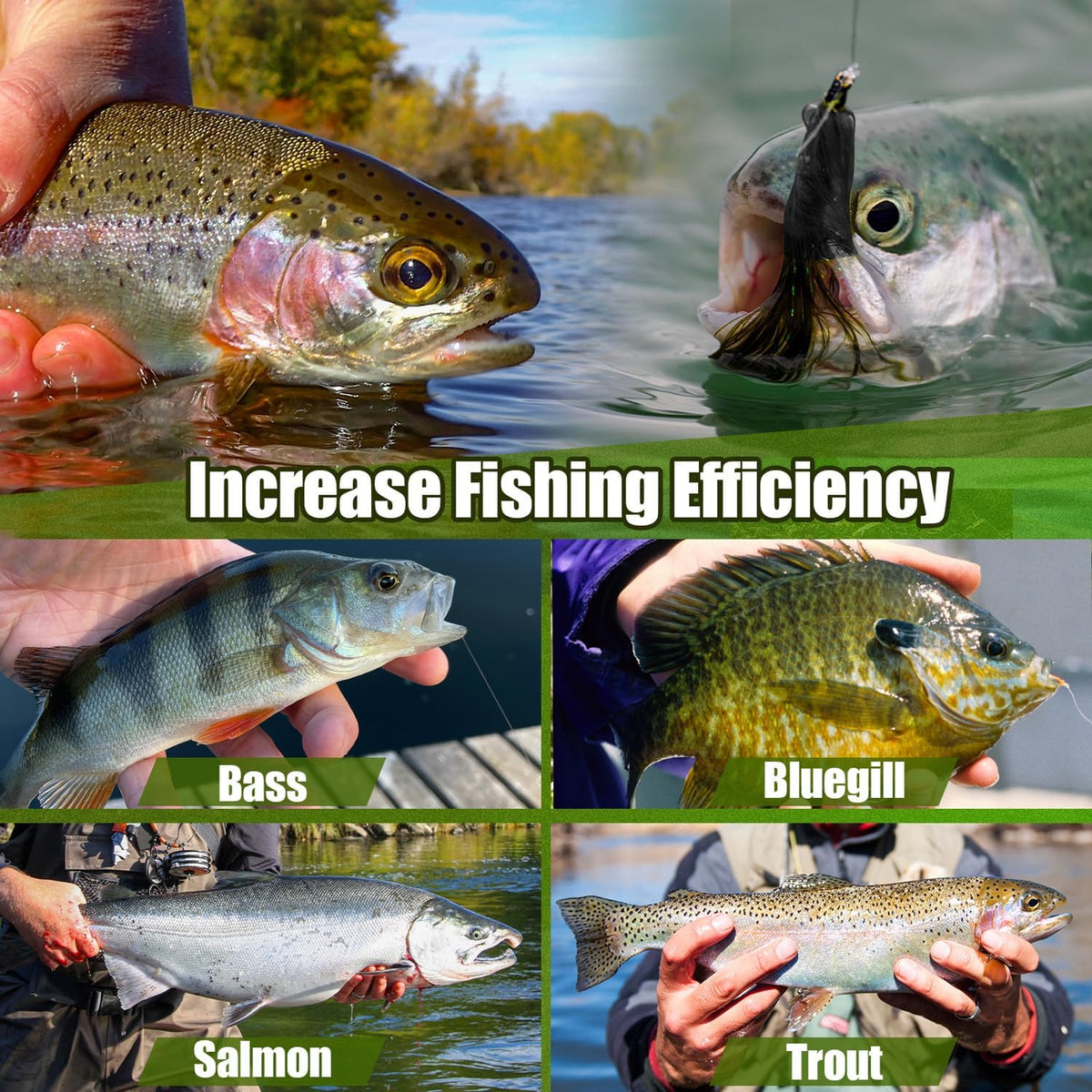YDIUDL 3rd Gen Fly Fishing Flies Kit - 80 Hand-Tied Dry Flies for Trout, Bass & Salmon | Lifelike Lures for Freshwater Fishing