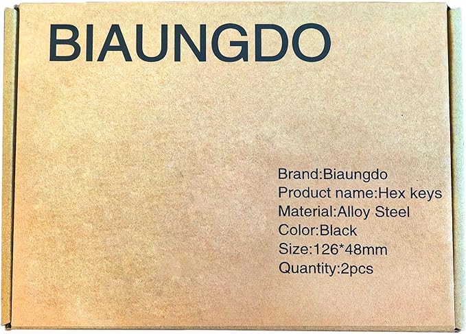 Biaungdo 2 Pcs Black 12mm Hex Key Wrench, Small Allen key Wrench, L Shaped Hexagon Hex Key Spanner Set Hexagon Head Replacement Repairing Tool for Repairing Bike, Furniture