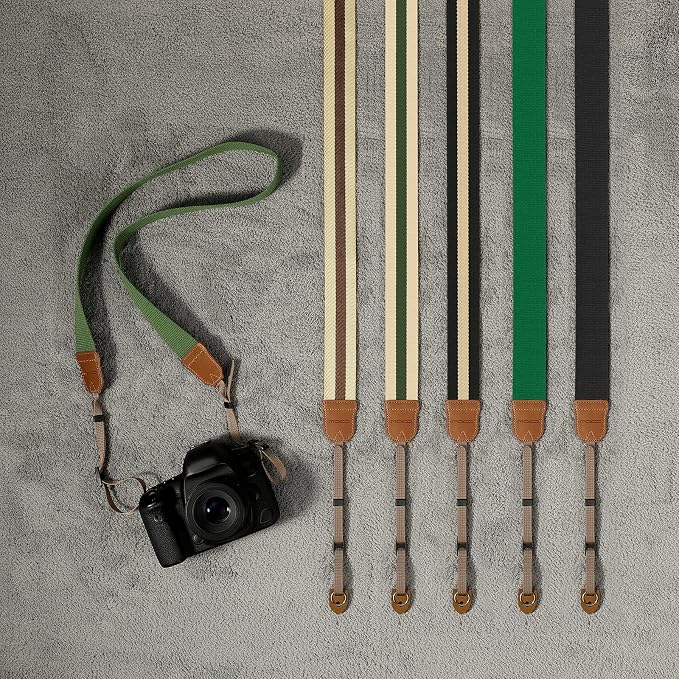 MoKo Camera Strap, Cotton Woven Camera Strap, Adjustable Universal Neck &