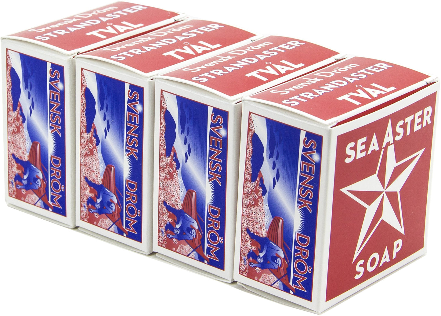 Swedish Dream Sea Aster Invigorating Bath Soap - Pack Of 4