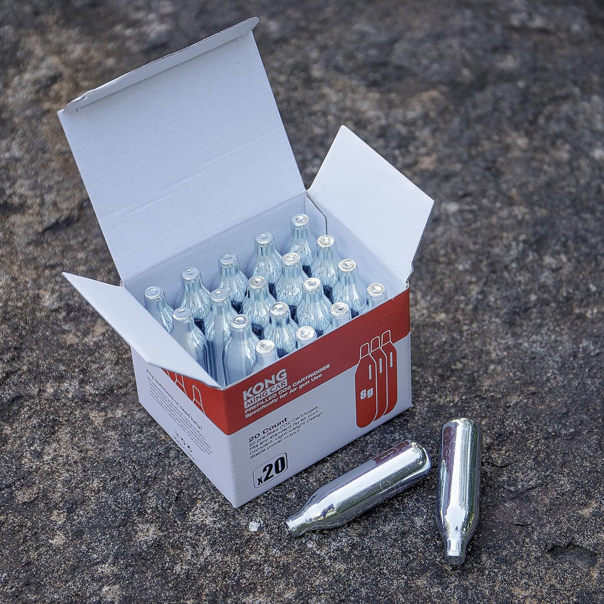 Skiennix CO2 Cartridges - High-Grade Non-Threaded Cylinders for Paintball, Pellet & Airsoft Guns | 8g & 12g
