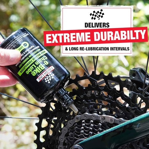 Finish Line E-Bike Chain Lube - Durable Lubrication with Rust Protection for High-Torque Riding