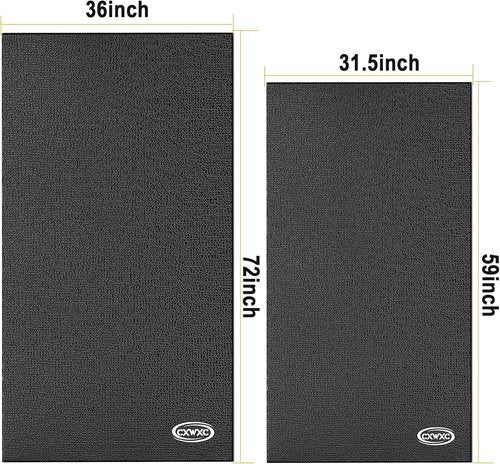CXWXC Bike Trainer Floor Mat - Durable PVC Foam for Indoor Cycling | Ideal for Peloton & Spin Bikes