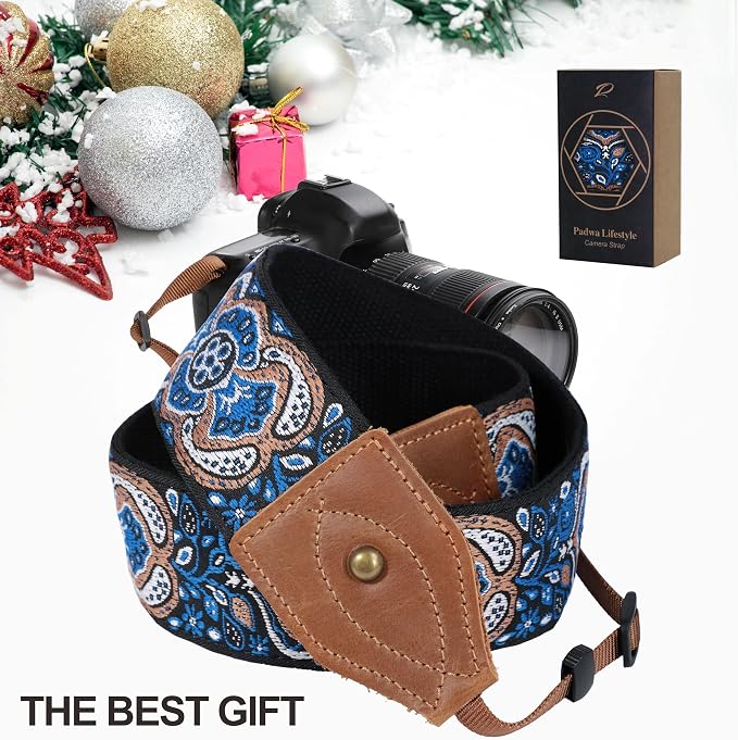 Padwa Lifestyle 2" Wide Classic Crazy Horse Art Cowhide Head Cotton Camera