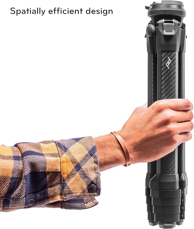 Peak Design Travel Tripod, Compact Design, Quick Setup and Takedown, Pro-Level