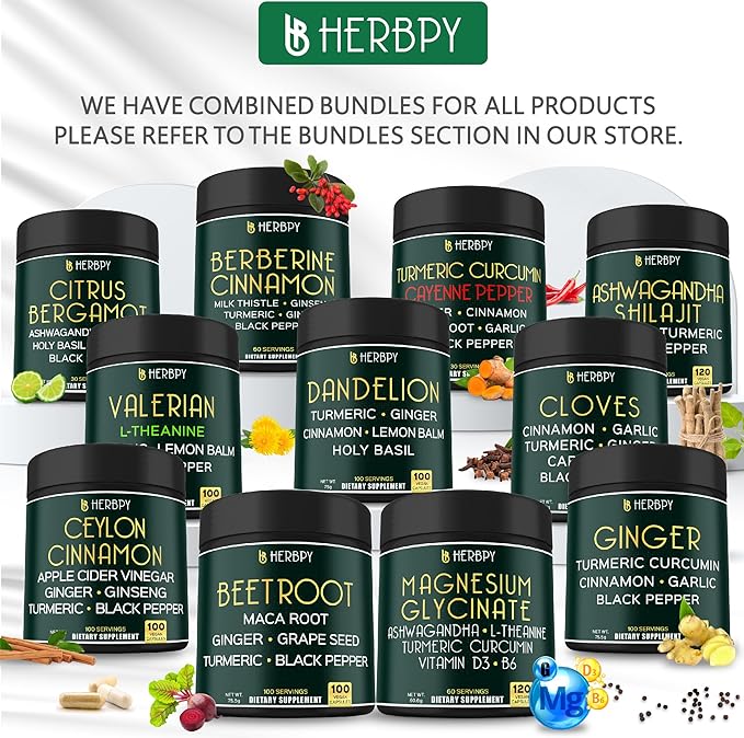 Bundle 6in1 Beet Root Capsules & 6in1 Premium Ceylon Cinnamon Supplements - Support Immune & Digestive Health