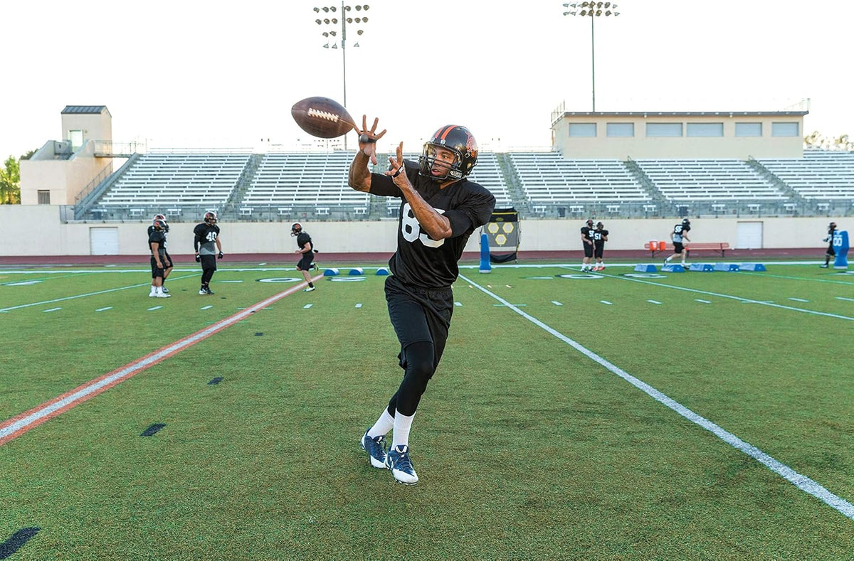 SKLZ Great Catch Football Training Aid - Enhance Receiving Skills | Gray & Black, Medium