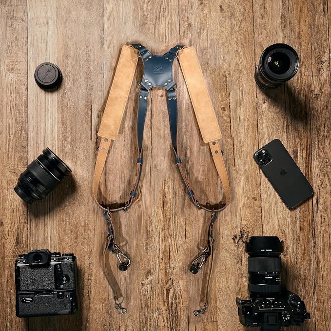 Padwa Lifestyle Blue Dual Camera Harness Strap