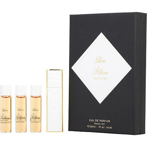 KILIAN LOVE, DON'T BE SHY by Kilian EAU DE PARFUM SPRAY REFILLABLE 0.25 OZ & EAU DE PARFUM REFILLS 3 X 0.25 OZ(D0102HH2AC6.)