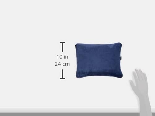 Lewis N. Clark Ultimate Comfort Set + Portable Travel Kit for Airplane, Includes Inflatable Pillow + Zippered Carrying Case, Cozy Fleece Blanket, Eye Mask for Sleeping & Foam Ear Plugs, Navy