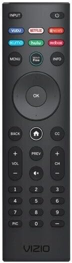 VIZIO SmartCast Universal Remote Control - Smart Remote Replacement for All VIZIO TVs - Infrared Remote Requires 2 AAA Batteries