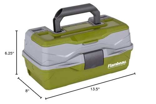 Flambeau Outdoors Hard Tackle Boxes Flambeau 6381TB 1- Tray Hard Tacklebox-Green