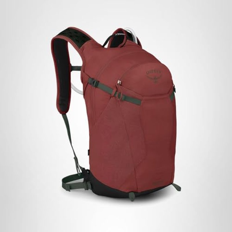 Osprey Sportlite 20L Lightweight Hiking Backpack with Hydraulics Reservoir for Men and Women, Acorn/Bonsai