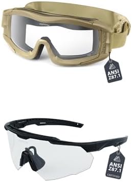 Skiennix Airsoft Goggles - Anti-Fog Shooting Glasses for Clear Vision | Durable & Comfortable