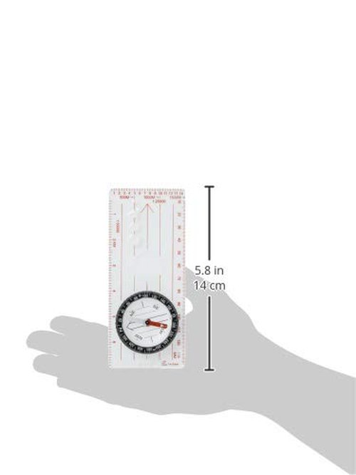 Coghlan's Deluxe Map Compass for Navigation, Orienteering, Hiking, Backpacking, Camping, and Outdoor Survival – Durable Design with Easy-to-Read Rotating Dial and Magnifying Viewer