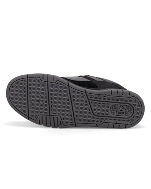 DC Men's Stag Skate Shoe, Black/Grey/Lime, 7