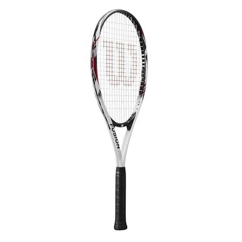 Wilson Fusion XL Tennis Racket, Aluminium, Head-Light (Grip-Heavy) Balance, 291 g, 69.9 cm Length, Red