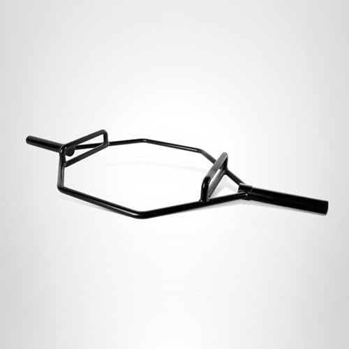 CAP Barbell Olympic Hex / Trap /Shrug /Deadlift Bar with Combo Grips, Black - New Version (OBIS-89HB)