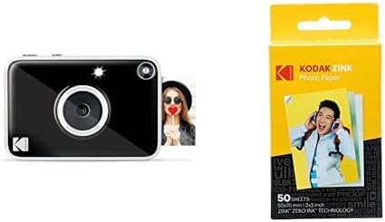 Kodak Printomatic+ Instant Print Digital Camera and Kodak 2ʺ x 3ʺ Premium Zink
