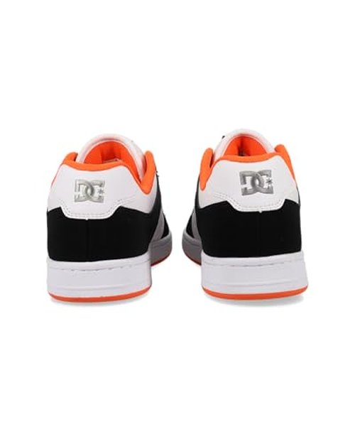 DC Men's Manteca 4 Skate Shoe, Black/White/Orange, 11