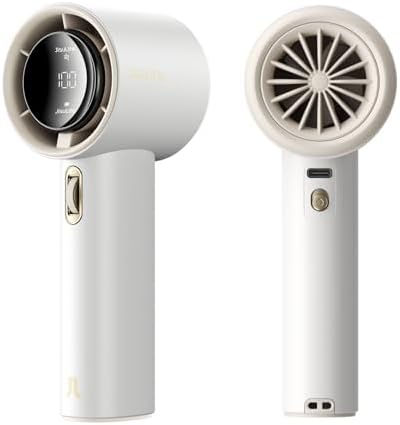 JISULIFE Handheld Fan Pro1S - Next-Gen Airflow: Up to 12H Runtime