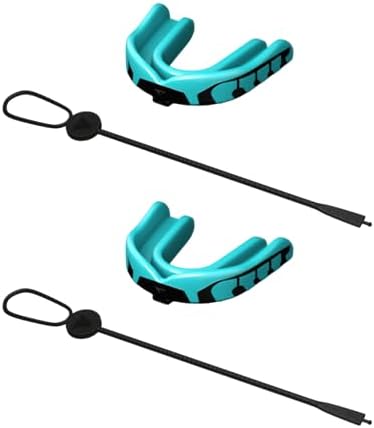 Velocity Champion Junior Mouthguard - 2 Pack in Black & Carolina Blue | Perfect for Ages 5-10 - Ideal for Sports