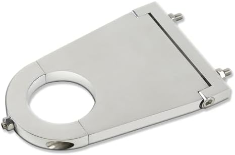 Universal Swivel Floor Mount for 2" Steering Column Chrome Aluminum SBC BBC & Universal 4.5" Steering Column Drop Polished Aluminum