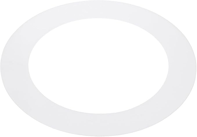 PATIKIL 4.5" ID 6.3" OD Plastic Trim Ring, Ceiling Light Goof Rings Matte