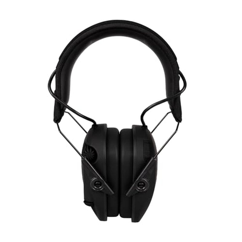 WALKER'S Razor Rechargeable Electronic Muff - HD Speakers 21dB NRR Compact Collapsible Hunting Shooting Hearing Protection Earmuffs, USB Charging Cable Included, Black
