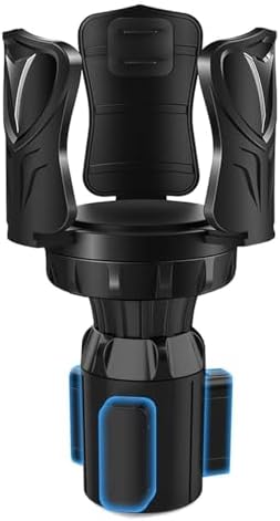 Car Cup Holder Expander, Adjustable 2-in-1 Vehicle Drink Holder Organizer with Non-Slip Base, Universal Fit for Cars, SUVs, Trucks