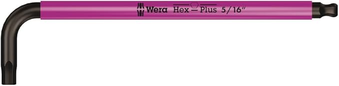 Wera 05022640001 950/9 Hex-Plus Multicolour Imperial 2 L-Key Set, Imperial, BlackLaser, 9 Pieces
