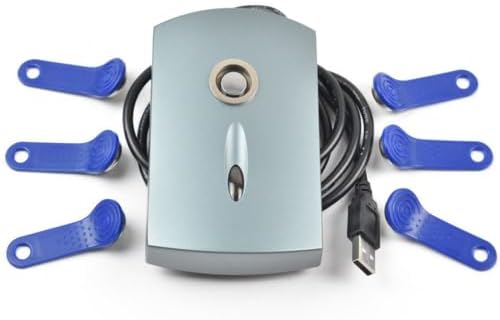 DS1990A TM iButton Reader USB Plug and Play Reader +5pcs TM1990A-F5 Key Cards