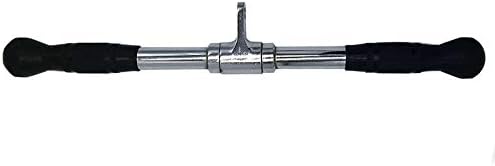 Wide Grip LAT Pull Down Bar - Chrome Plated Steel Cable Attachment for Home Gym | 880lb Capacity