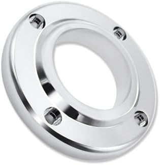 Universal Swivel Floor Mount for 2" Steering Column Chrome Aluminum SBC BBC & Universal 4.5" Steering Column Drop Polished Aluminum