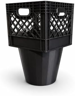Half Gallon Car Cup Holder Expander - Classic Milk Crate Style Adapter for Square Cartons, Secure Anti-Spill Insert for Juice, Milk & Iced Coffee, Heavy Duty Interior Organizer for SUVs & Trucks
