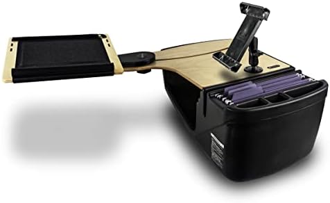 AutoExec AE-RDBS-TM-11M Reach Car Desk for Your Vehicle Workstation and Mobile Office, Back Seat, Natural with Tablet Mount