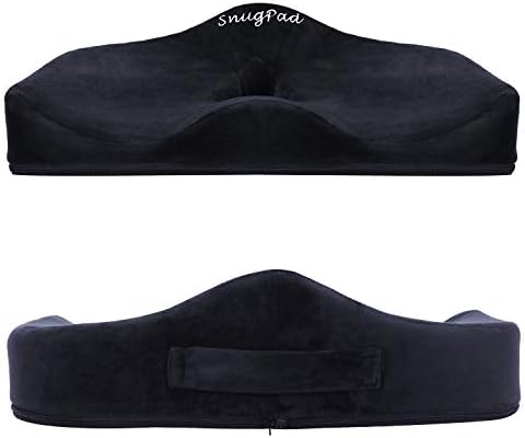 Orthopedic Memory Foam Seat Cushion for Office Chair Sciatica Tailbone Back Pain Relief Sitting Pillows - Truck Driver Cars Front Seats Pillow Wheelchair Kitchen Chairswith with No-Slip Bottom