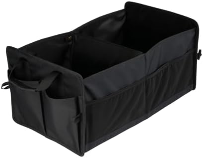 Carhartt Universal Collapsible Cargo Trunk Organizer, Portable Accessory Storage Organizer for Automotive, SUV, Trucks &amp; Cars, Black, One Size